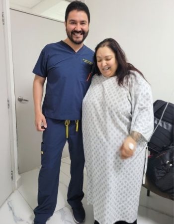 Dr. Miguel Montalvo and Patient Smiling