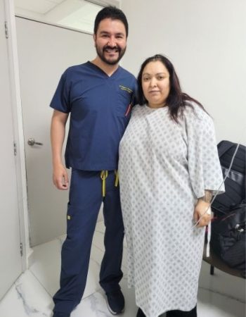 Dr. Miguel Montalvo and Patient